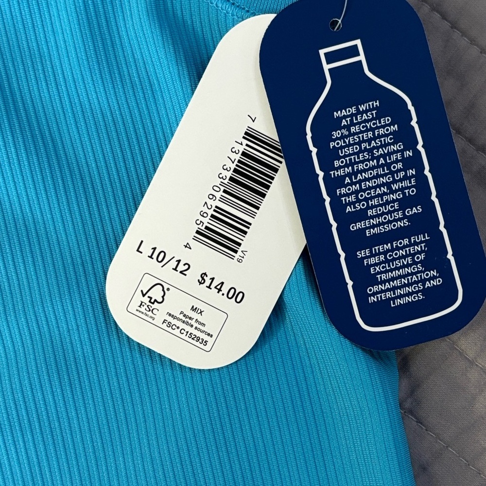 MTA Sport Girls' Ribbed Racerback Tank Top - NWT 10/12 - Picture 8 of 8